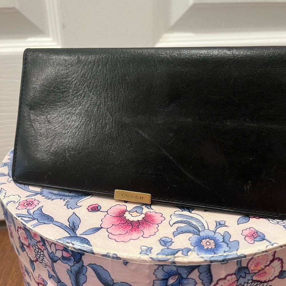 Coach Black Leather Wallet